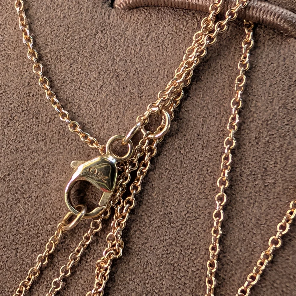 David Yurman Red and Gold Heart Necklace 18k - Picture 3 of 6